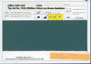 1926/29 - Sibilla Libica, dent. ... 