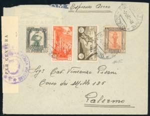 POSTA AEREA 1942 - 1,20 lire soprastampato, ... 