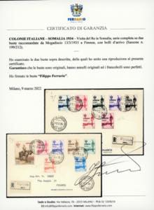 1935 - Visita del Re, serie ... 