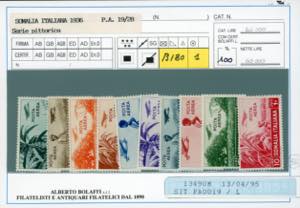 POSTA AEREA 1936 - Soggetti africani, serie ... 