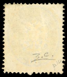 1863 - 10 soldi azzurro, dent. 14 ... 