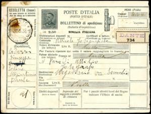 ANNULLAMENTI-DANTE - 2,50 lire bollettino ... 