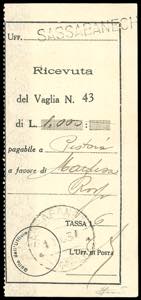 ANNULLAMENTI-SASSABANECH - Ricevuta vaglia ... 