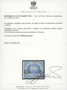 1892 - 5 cent. su 10 cent. ... 