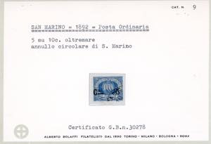 1892 - 5 cent. su 10 cent. ... 