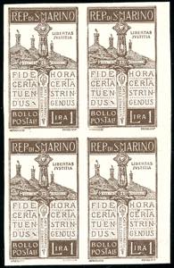 1923 - 1 lira Pro Volontari, prova ... 