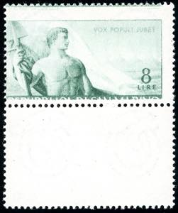 1948 - 8 lire Lavoro, stampa totalmente ... 