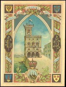 INTERI POSTALI 1894 - 5 lire Palazzo del ... 