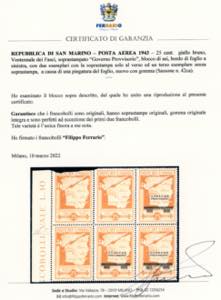 1943 - 25 cent. soprastampato ... 