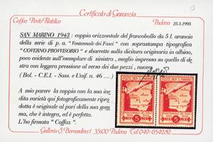 1943 - 5 lire Governo Provvisorio ... 