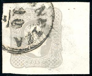1861 - 1,05 soldi grigio (10e), bordo di ... 