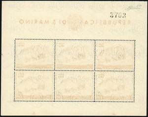 1951 - 300 lire, UPU, foglietto ... 