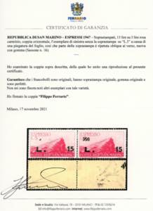 1947 - 15 lire su 5 lire (16), ... 