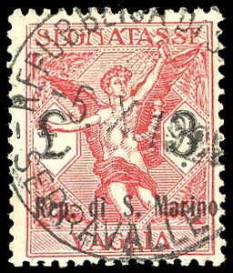 1924 - 3 lire (6), perfetto, usato a ... 