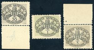 1946 - Carta grigia, righe larghe, serie ... 