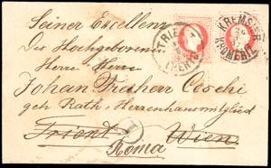 AUSTRIA 1877 - 5 kr. rosso Francesco ... 
