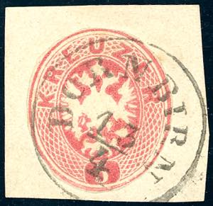 AUSTRIA INTERI POSTALI 1863 - 5 kr. rosso, ... 
