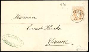 AUSTRIA LEVANTE 1848/73 - 15 soldi ... 