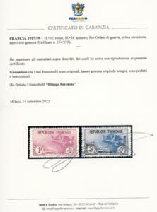 FRANCIA 1917/19 - Orfanelli, serie ... 