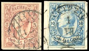 GERMANIA SASSONIA 1856 - 5 n. e 10 n. ... 