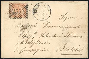 1866 - 10 cent. De La Rue (L17), perfetto, ... 