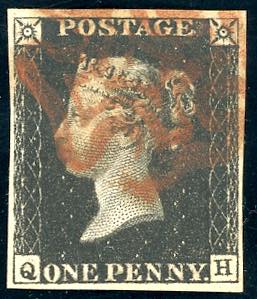 GRAN BRETAGNA 1840 - 1 p. nero, detto Penny ... 