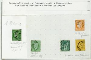 MONACO 1870/82 - Bellinsieme di 5 esemplari ... 