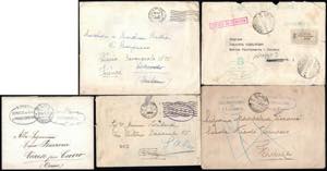 REGNO DITALIA 1915/1943 - Cinque buste in ... 