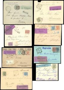 REGNO DITALIA ESPRESSI - Lotto di 5 buste, ... 