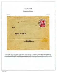 LUBIANA OCCUPAZIONE ITALIANA 1941 ... 