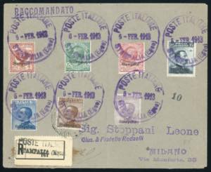 EGEO 1912/1920 - Nove buste con ... 