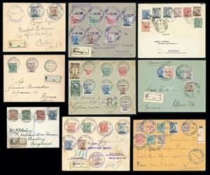 EGEO 1912/1920 - Nove buste con interessanti ... 