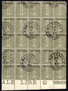 ERITREA 1893 - 1 cent. De La Rue ... 