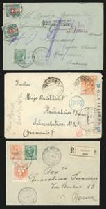 LIBIA 1916/1940 - Tre interessanti buste ... 