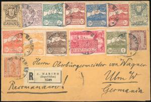 SAN MARINO 1912/1925 - Cinque ... 