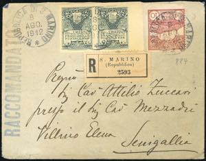 SAN MARINO 1912/1925 - Cinque ... 