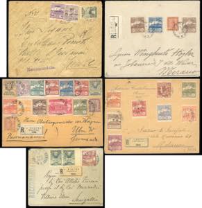 SAN MARINO 1912/1925 - Cinque buste ... 