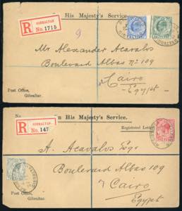 MALTA/GIBILTERRA 1907/1917 - Otto ... 