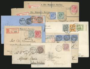 MALTA/GIBILTERRA 1907/1917 - Otto lettere, ... 