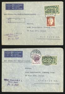 SVIZZERA 1945/1946 - Otto lettere ... 