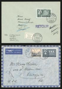 SVIZZERA 1945/1946 - Otto lettere ... 
