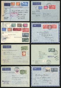 SVIZZERA 1945/1946 - Otto lettere affrancate ... 
