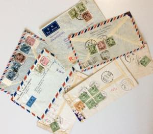 CHINA 1938/1955 - Sei lettere e un ... 