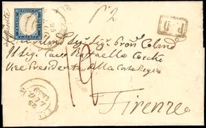 1859 - 20 cent. IV emissione di Sardegna ... 