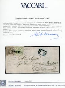 1859 - 15 cent. bruno scuro, 5 ... 