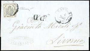 1859 - 20 cent. nero violaceo ... 