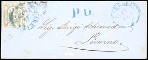 1860 - 20 cent. lilla (16a), perfetto, su ... 