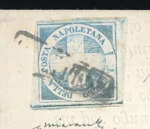 1860 - 1/2 tornese azzurro chiaro ... 