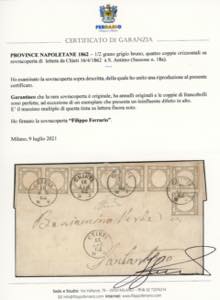 1862 - 1/2 grano grigio bruno ... 