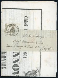 1861 - 1/2 grano bruno grigiastro (18c), ... 